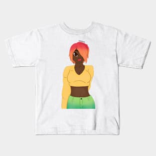 Colourful Hair Kids T-Shirt